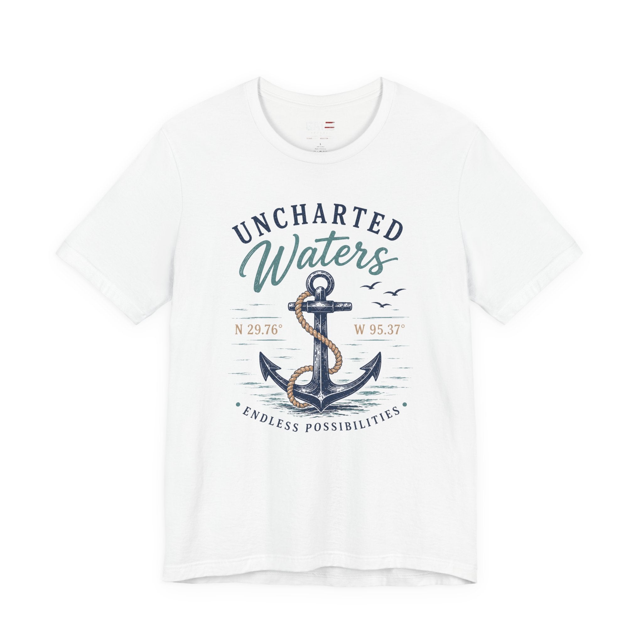 Uncharted Waters Anchor Tee — Nautical Adventure Graphic T-Shirt