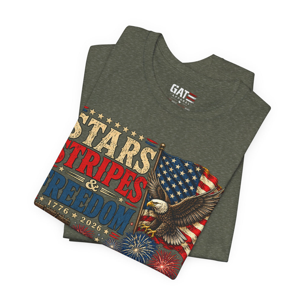 Stars Stripes & Freedom Shirt | Patriotic American Tee