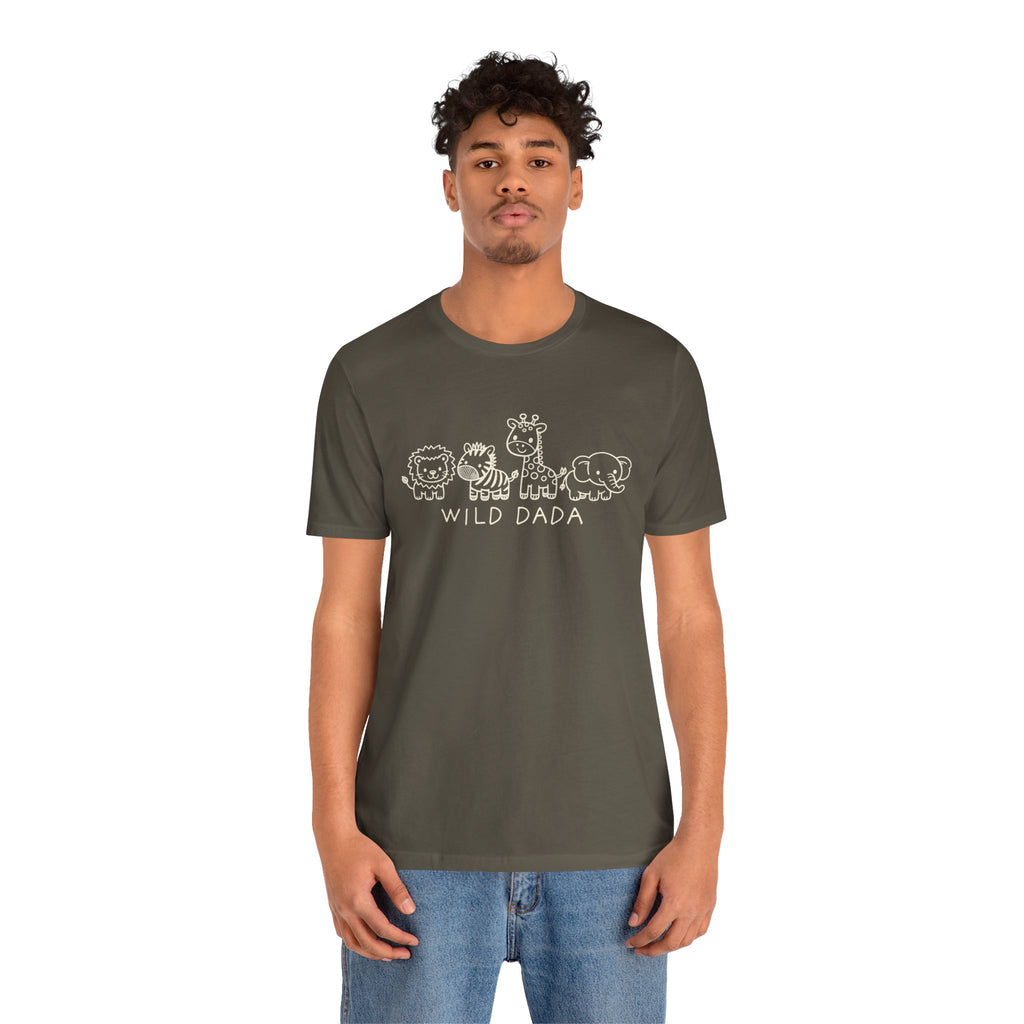 Wild Dada Safari Animal T-Shirt – Cute Graphic Tee for Dads