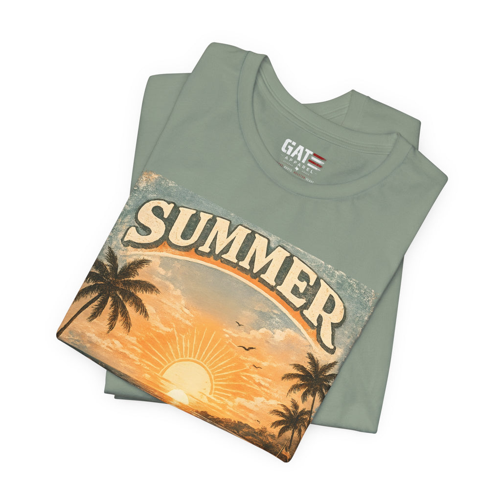 Du Bist Gut Genug Shirt, You Are Enough Tee, Summer Beach Sunset Graphic Shirt, German Quote Retro Aesthetic Tee