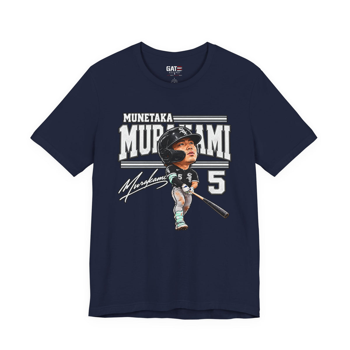 Munetaka Murakami Chicago baseball graphic tee product mockup 7