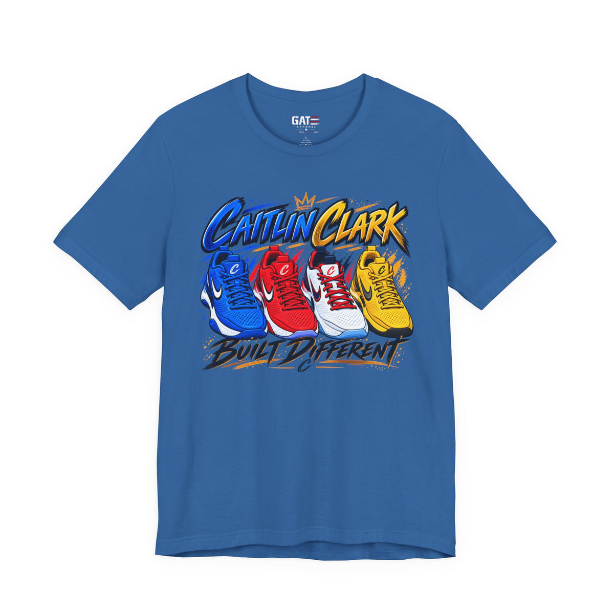 Caitlin Clark Built Different Sneaker Shirt | Indiana Fever Tee