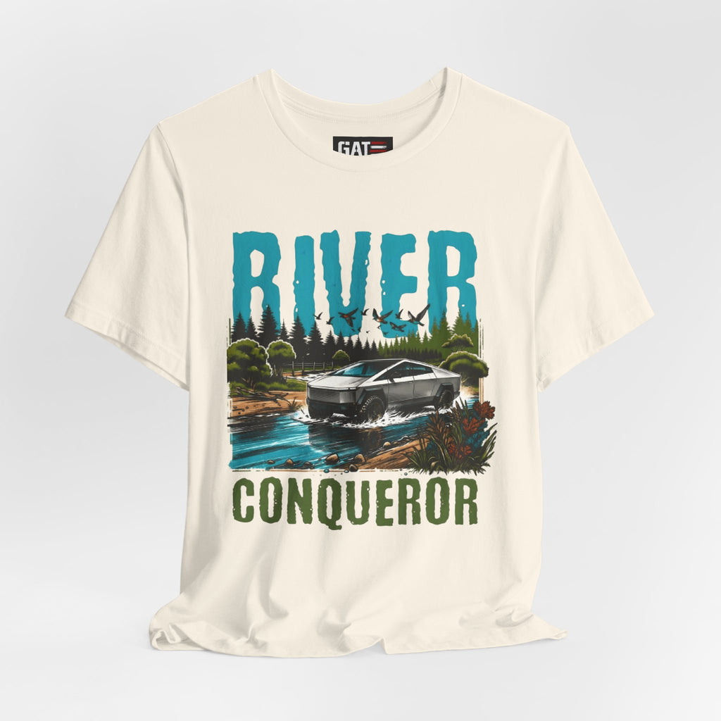Cybertruck River Conqueror Shirt, Tesla Cybertruck Off Road Tee, Adventure Truck Shirt, Camping Shirt, Outdoor Lover Gift