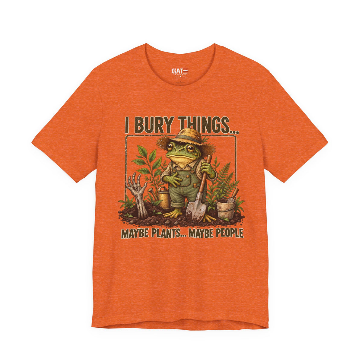 Funny frog plant lover shirt mockup