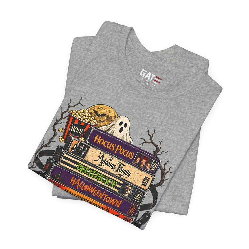 Halloween Movie Stack Shirt | Spooky Classics Tee