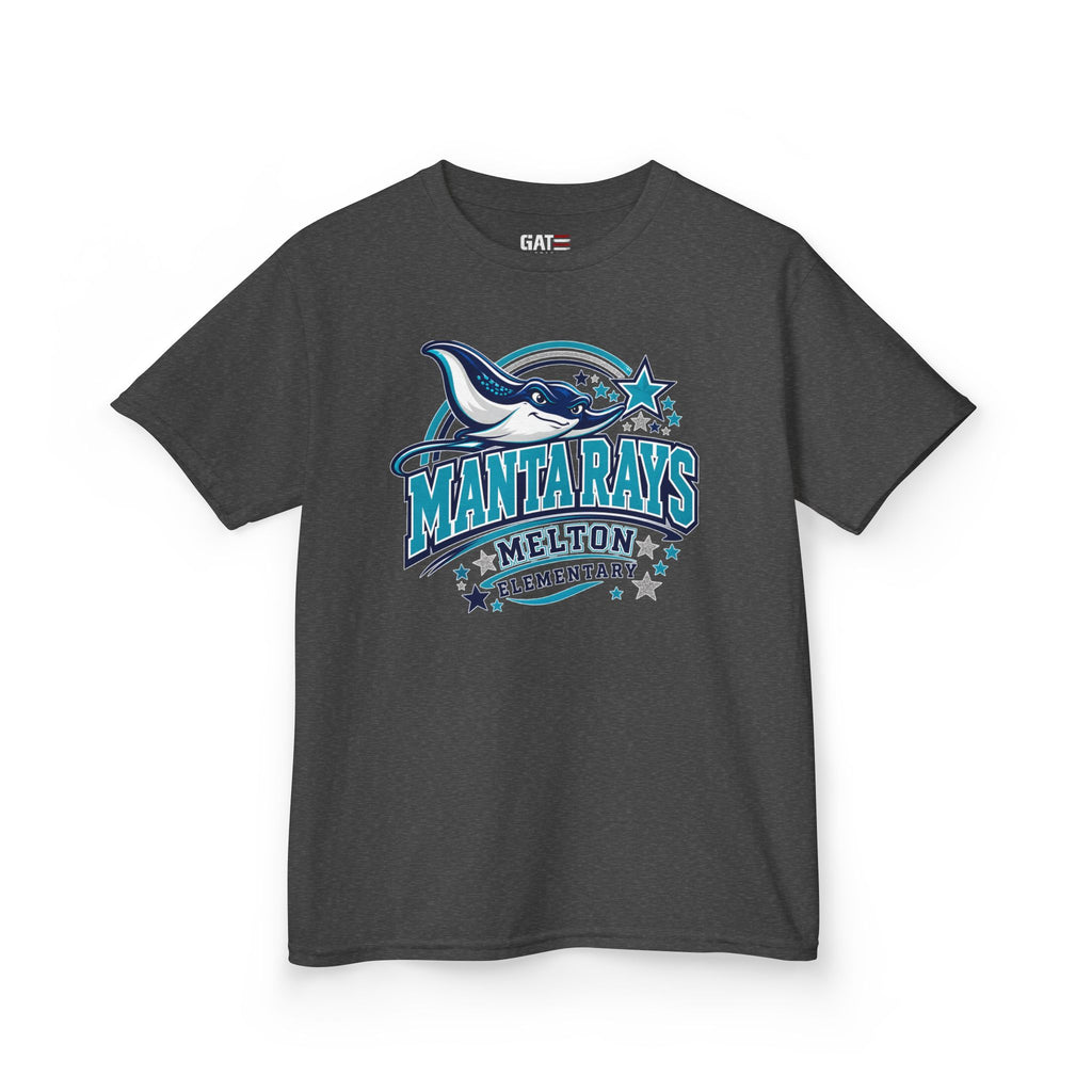 Melton Kids Tee Mantarays School T-Shirt — Melton Elementary Mascot Tee