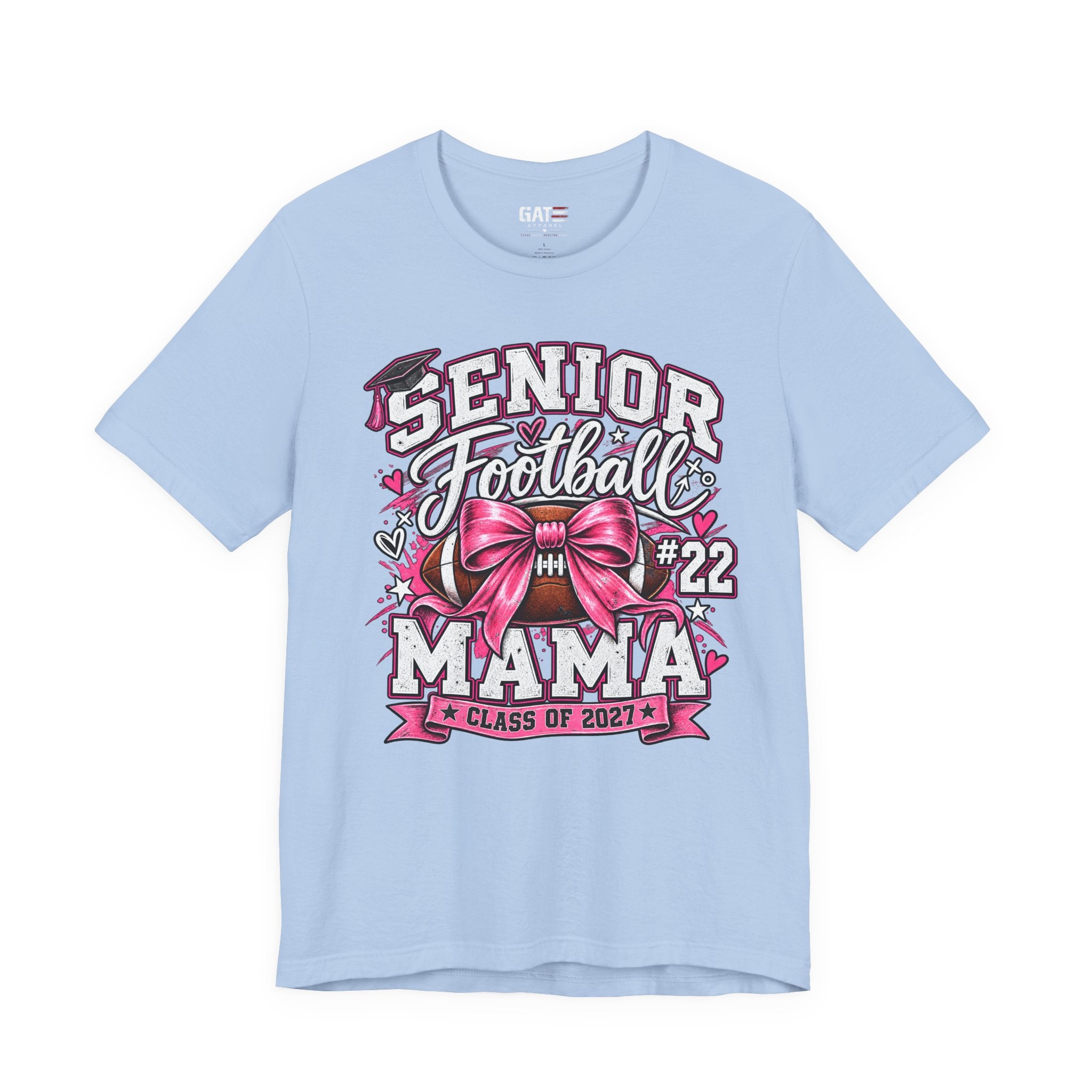 Football Mom Personalized Shirt Custom Player Name Number Helmet Game Day Tee