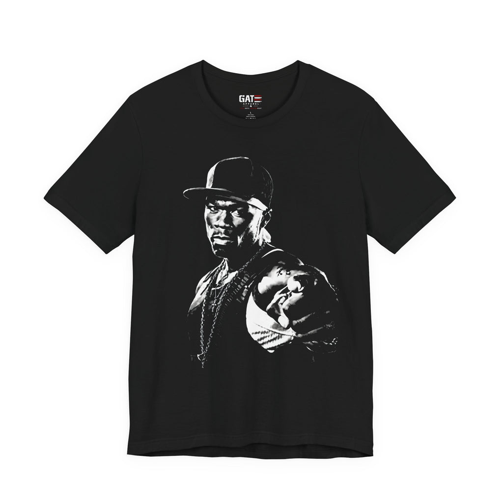 Curtis Jackson|50-Cent|G-Unit|Hip-Hop Portrait Tee