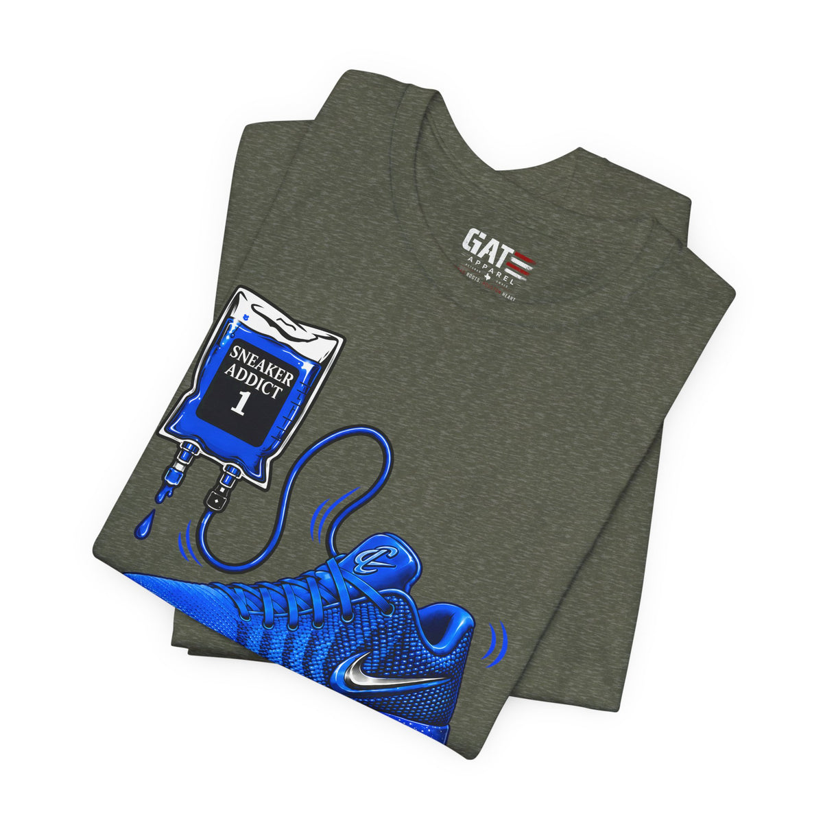 Caitlin Clark Caitlin 1s Addict Blue Sneaker Shirt