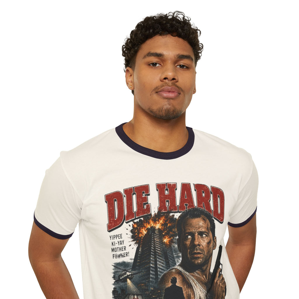 Die Hard Movie Ringer T-Shirt