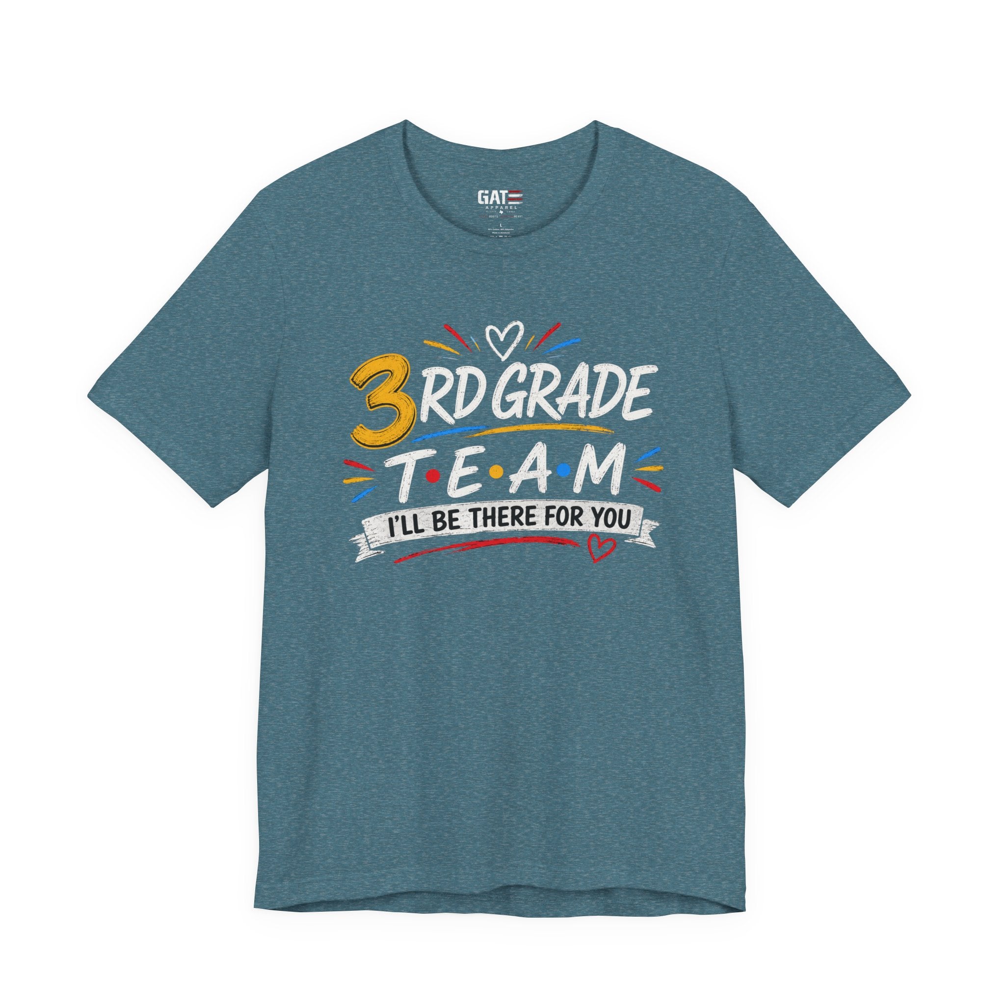 3rd Grade Team Tee, Teacher Squad Shirt, Color Dot Inspired Teacher Shirt, Grade Level Team Gift, School Staff Apparel, Friends Theme