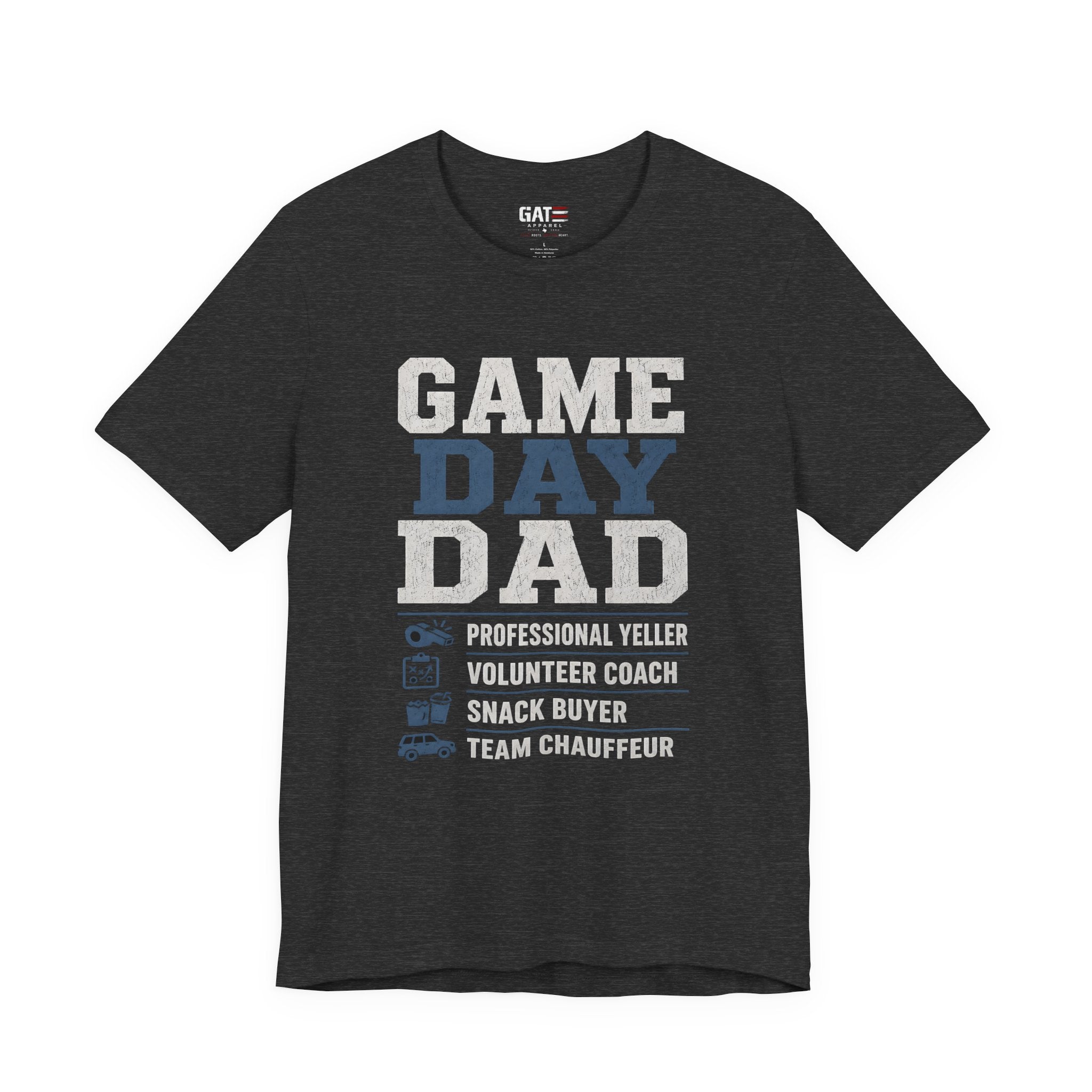 Game Day Dad Shirt, Father's Day Gift for Dad, Football Dad Tee, Baseball Dad Shirt, Team Chauffeur Coach Dad Tee