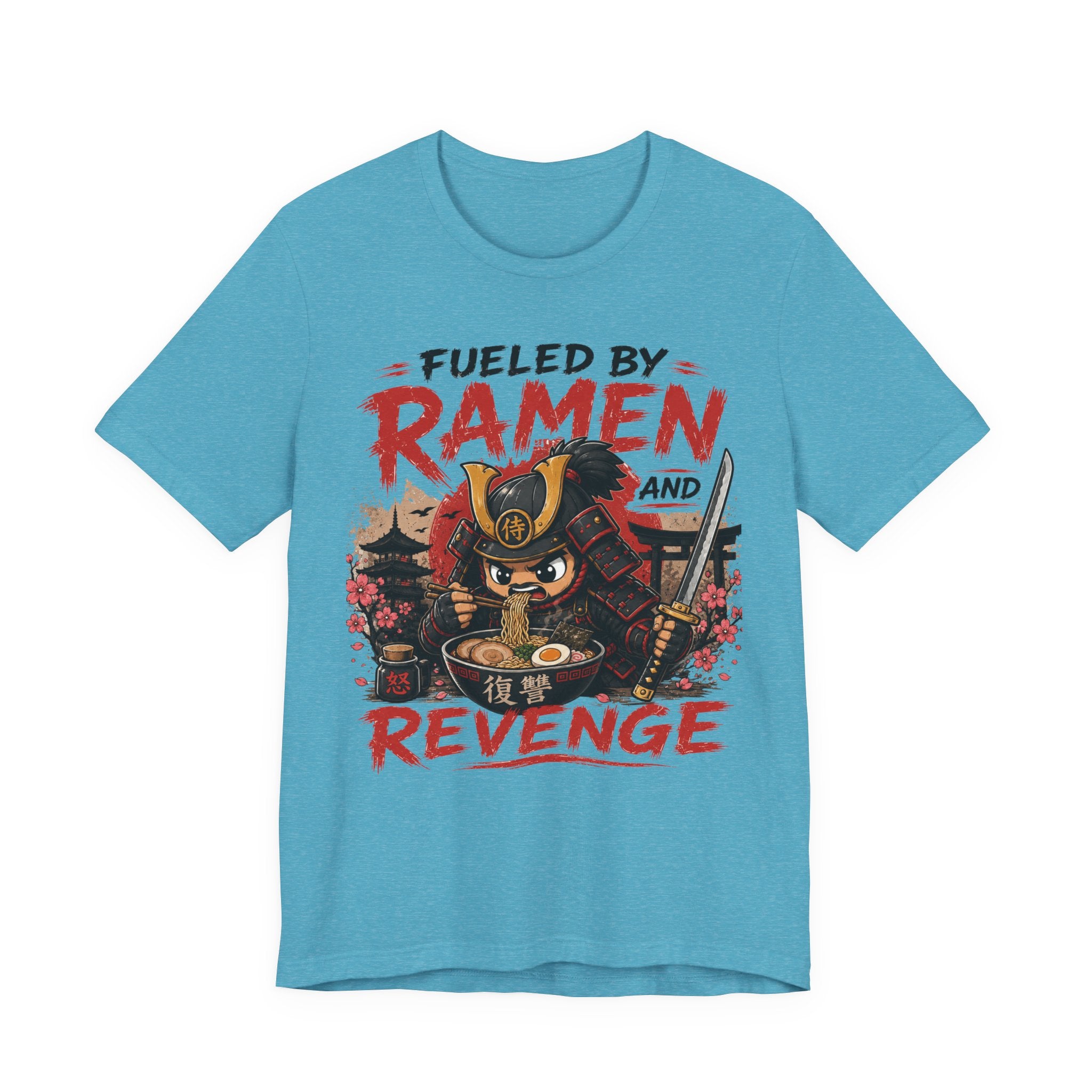 Fueled by Ramen and Revenge Tee — Samurai Ramen Graphic T-Shirt
