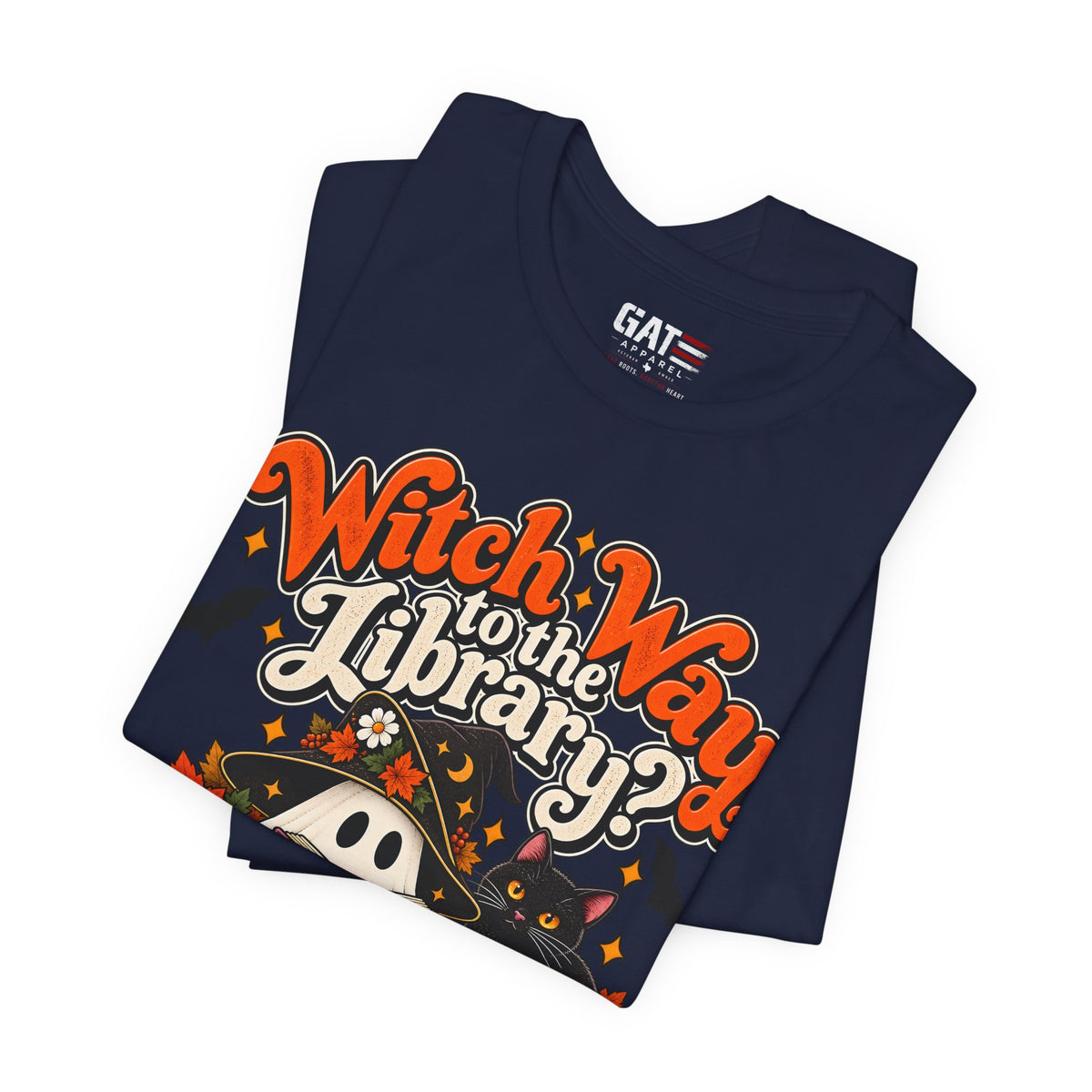 Witch Way to the Library Halloween Shirt | Book Lover Tee