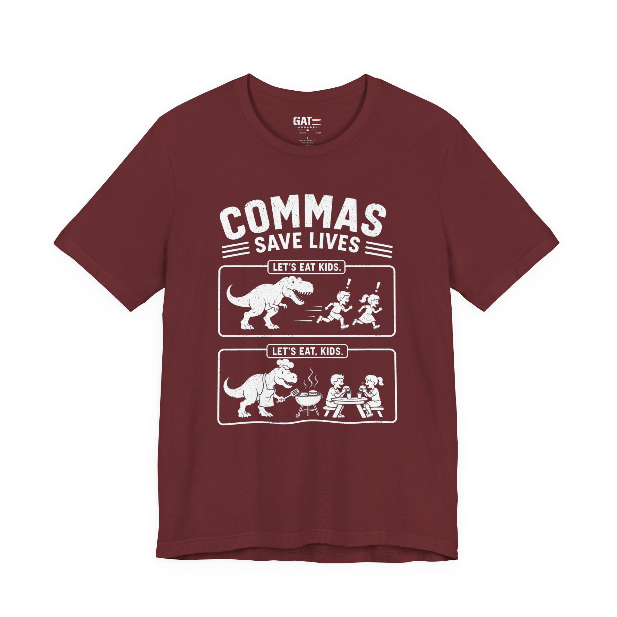 Funny Grammar Shirt, Commas Save Lives Shirt, Let's Eat Kids Tee, English Teacher Shirt, Punctuation Shirt, ELA Teacher Gift, Back to School