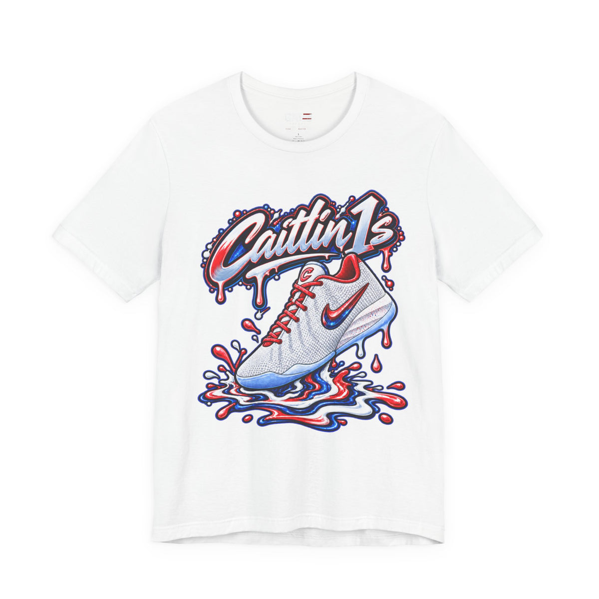 Caitlin Clark Caitlin 1s USA Whites Sneaker Shirt