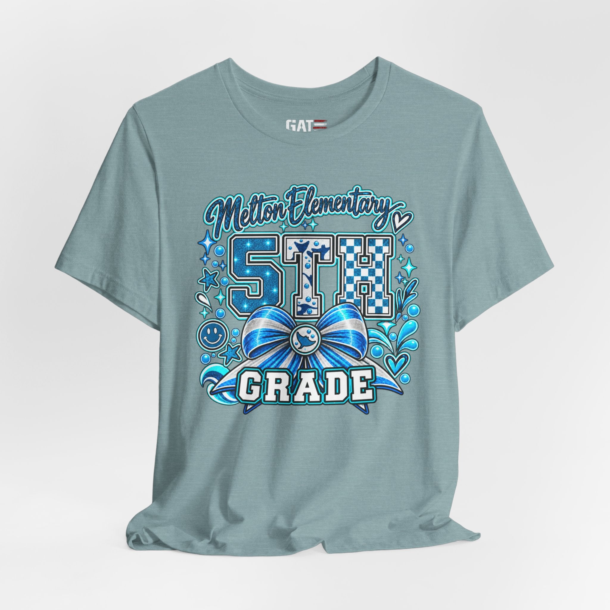 Melton 5th Grade School T‑Shirt — Bow Design