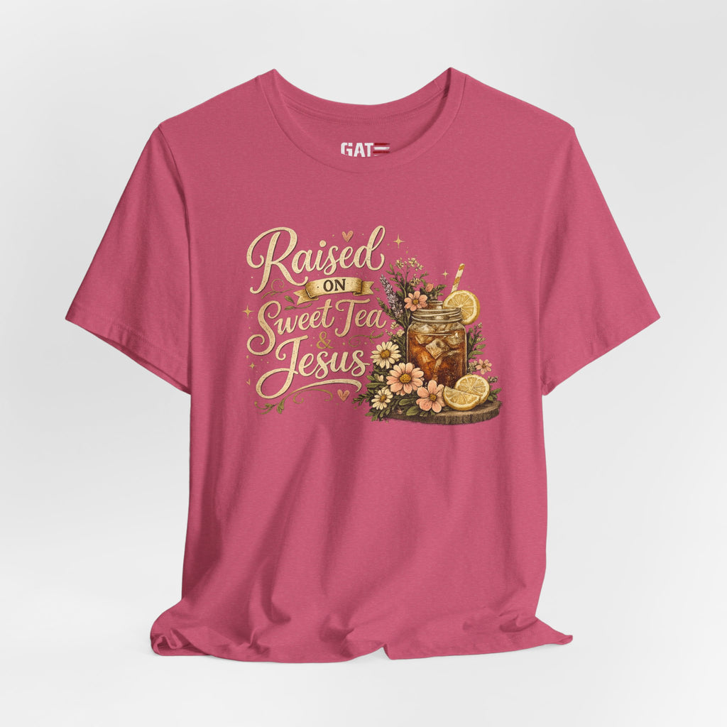 Southern Faith Shirt for Women, Christian Country Graphic Tee, Floral Mason Jar Design, Religious Gift, Southern Girl Apparel