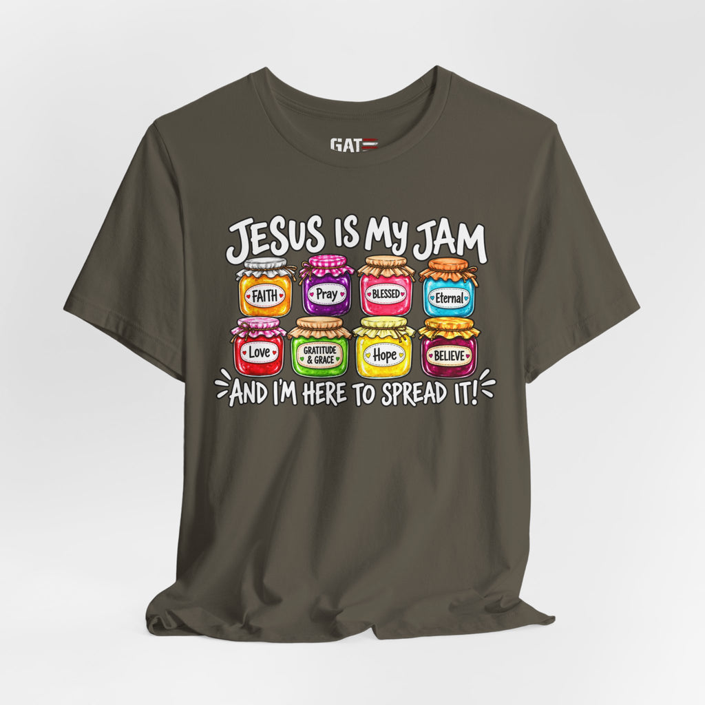 Jesus Is My Jam T-Shirt — Faith Jam Jars Graphic Tee