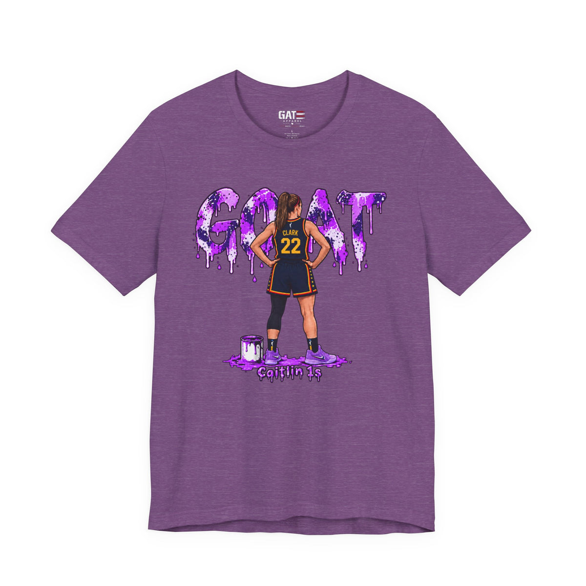 Caitlin Clark Caitlin 1s GOAT Purple Fade Sneaker Shirt