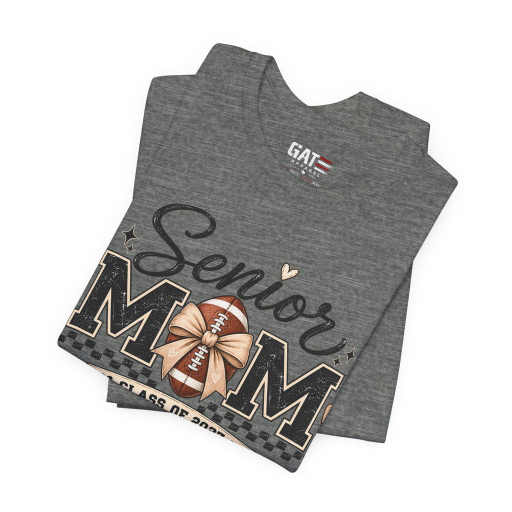 Senior Football Mom Shirt Class of 2027 Final Quarter Game Day T-Shirt