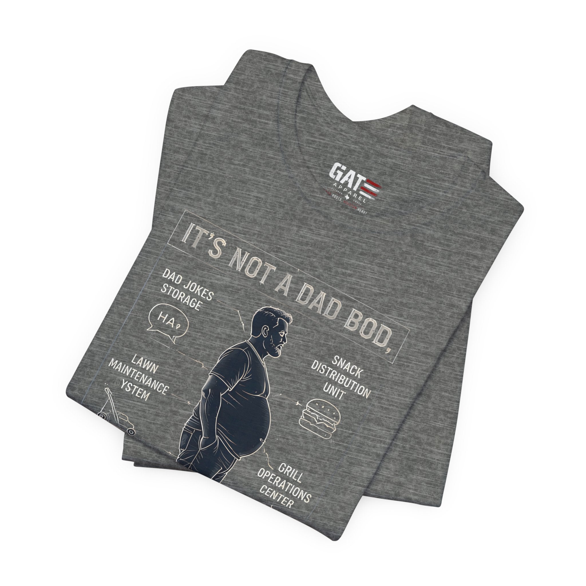 It's Not a Dad Bod It's a Father Figure Shirt | Funny Dad Shirt | Blueprint Dad Bod Tee | Father's Day Gift for Dad | Grill Master Dad Tee