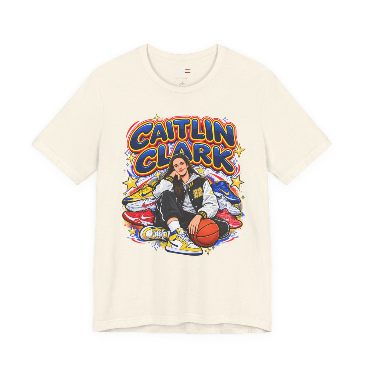 Caitlin Clark Indiana Fever Shirt – WNBA Basketball Sneakers Tee product mockup 8