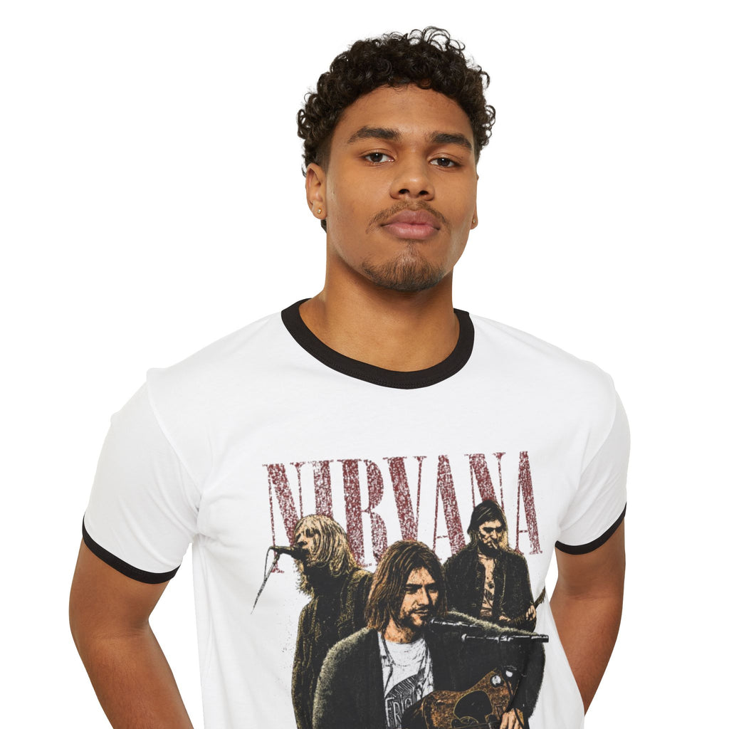 Nirvana Vintage Band Ringer T-Shirt