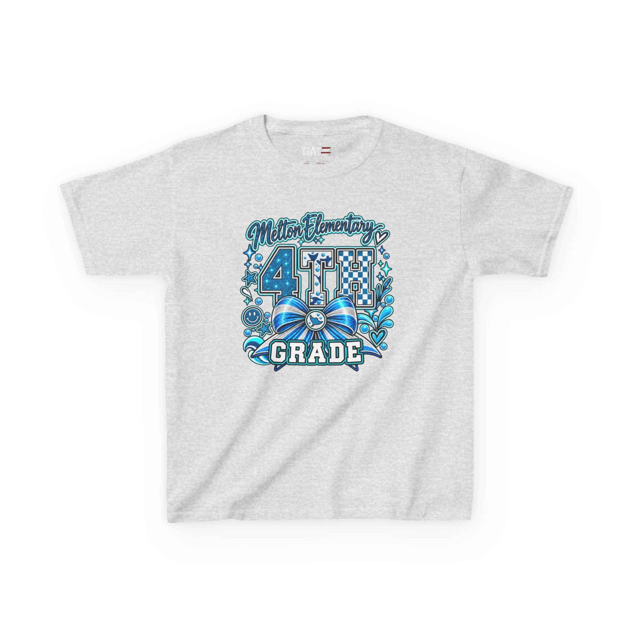 Melton 4th Grade Kids T‑Shirt — Ribbon Design