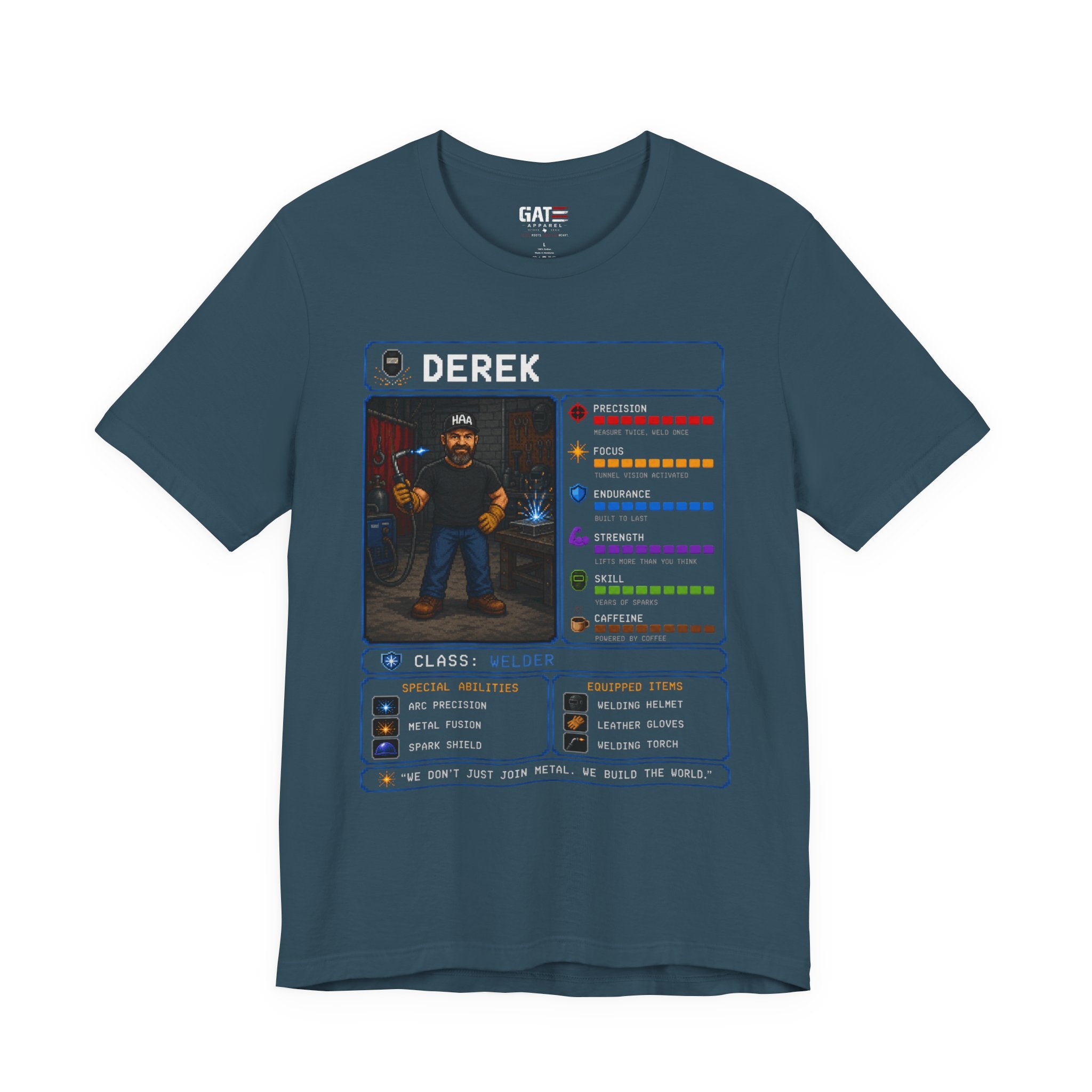 Custom Welder RPG Character Shirt| Personalized Welding Gift