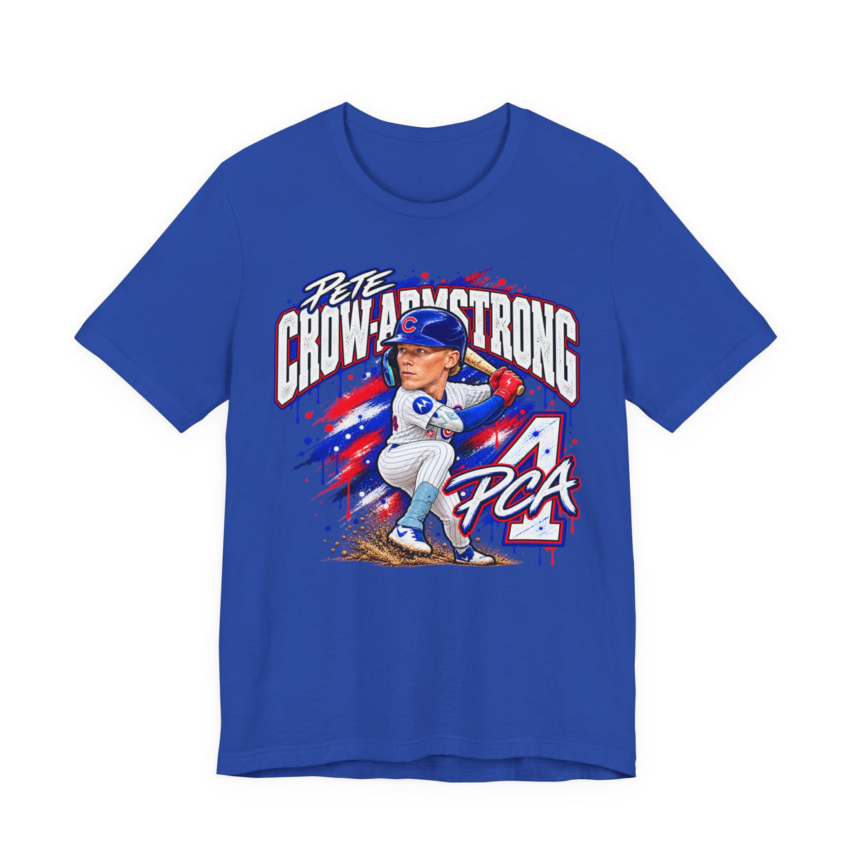 Chicago Cubs Pete Crow-Armstrong No. 4 Caricature T-Shirt - product image 2