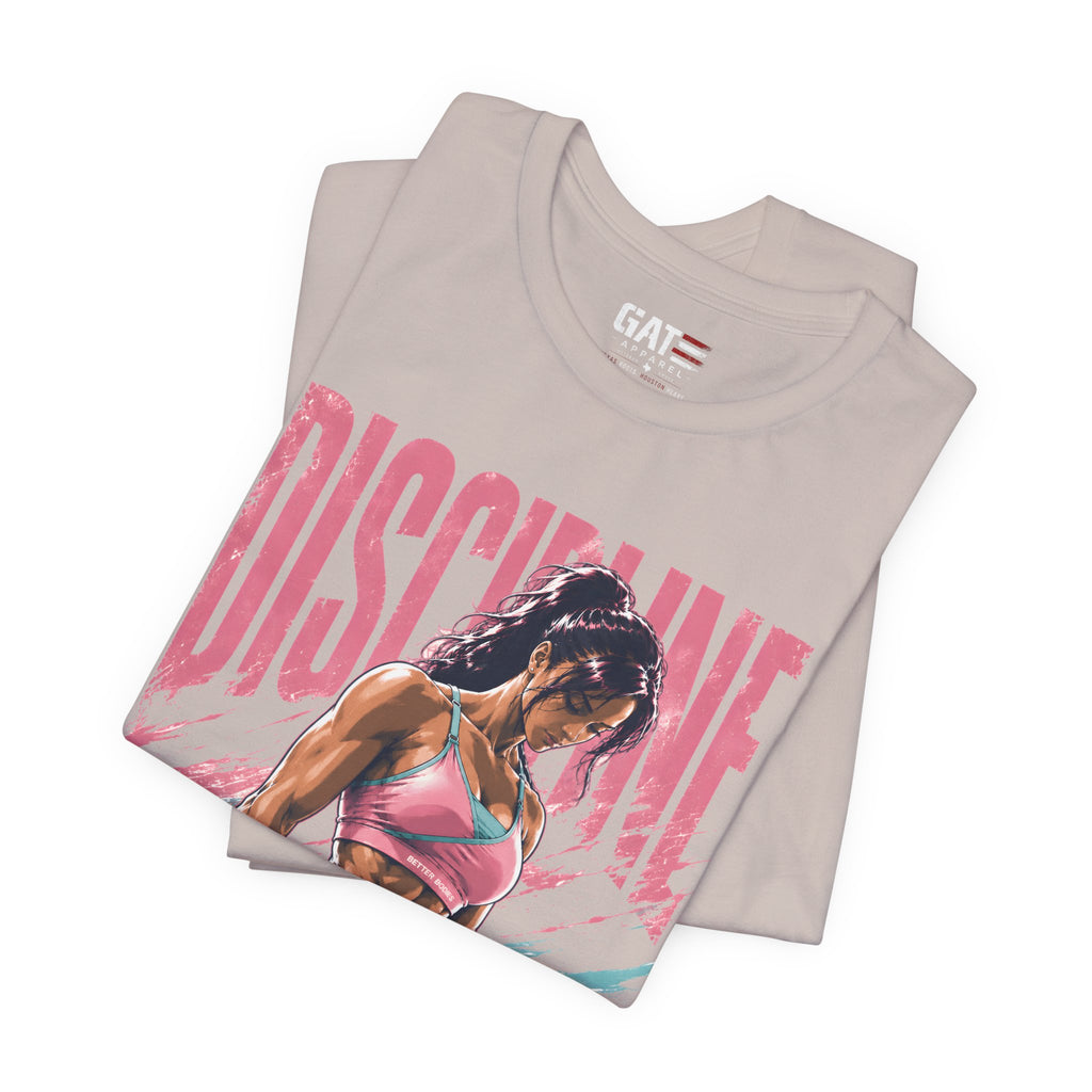 Discipline Looks Good On You Shirt, Women's Gym Shirt, Motivational Workout Tee, Fitness Graphic T Shirt, Cute Gym Apparel, Weightlifting