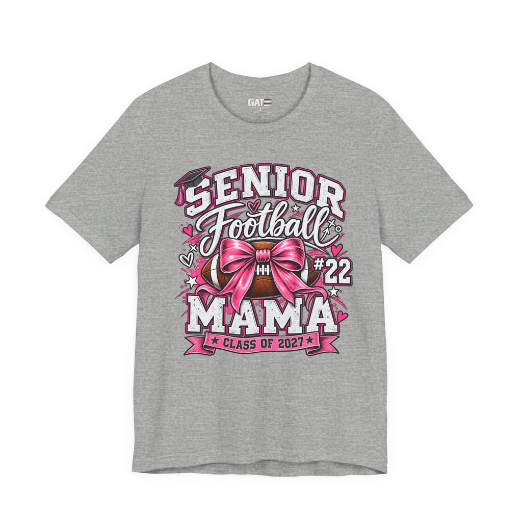 Football Mom Personalized Shirt Custom Player Name Number Helmet Game Day Tee