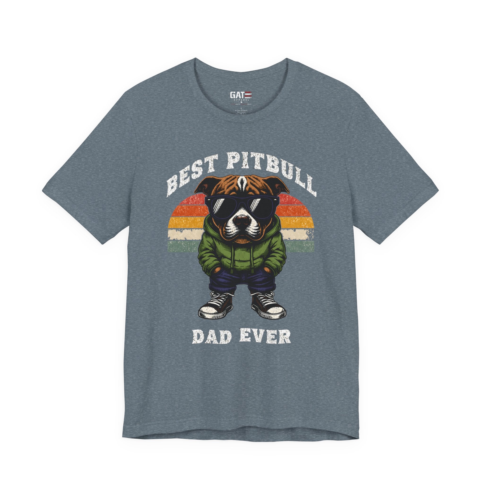 Best Pitbull Dad Ever T‑Shirt