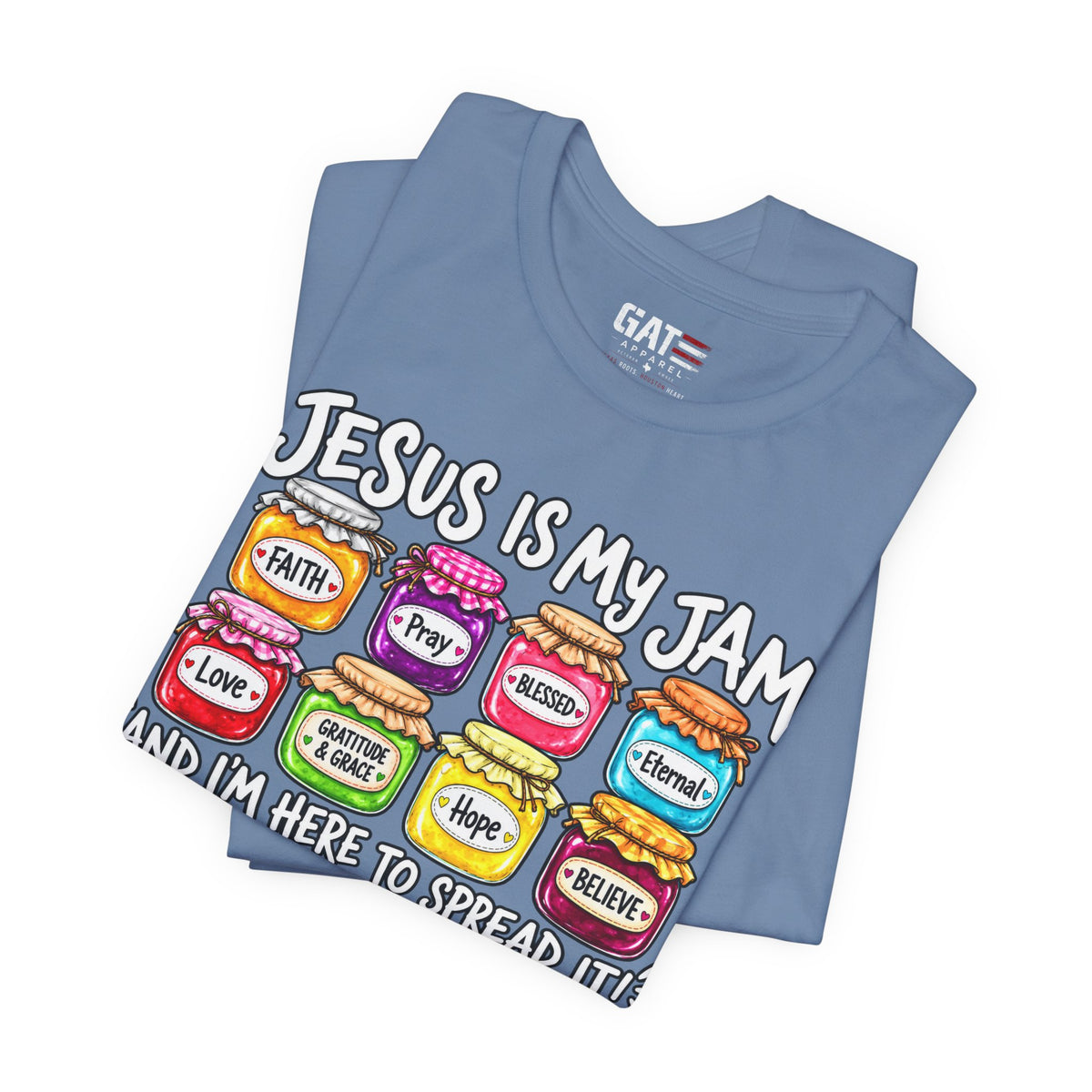 Jesus Is My Jam T-Shirt — Faith Jam Jars Graphic Tee