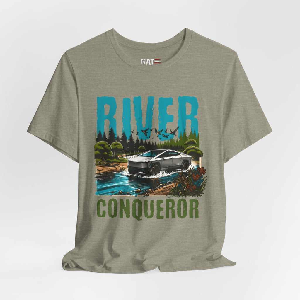 Cybertruck River Conqueror Shirt, Tesla Cybertruck Off Road Tee, Adventure Truck Shirt, Camping Shirt, Outdoor Lover Gift