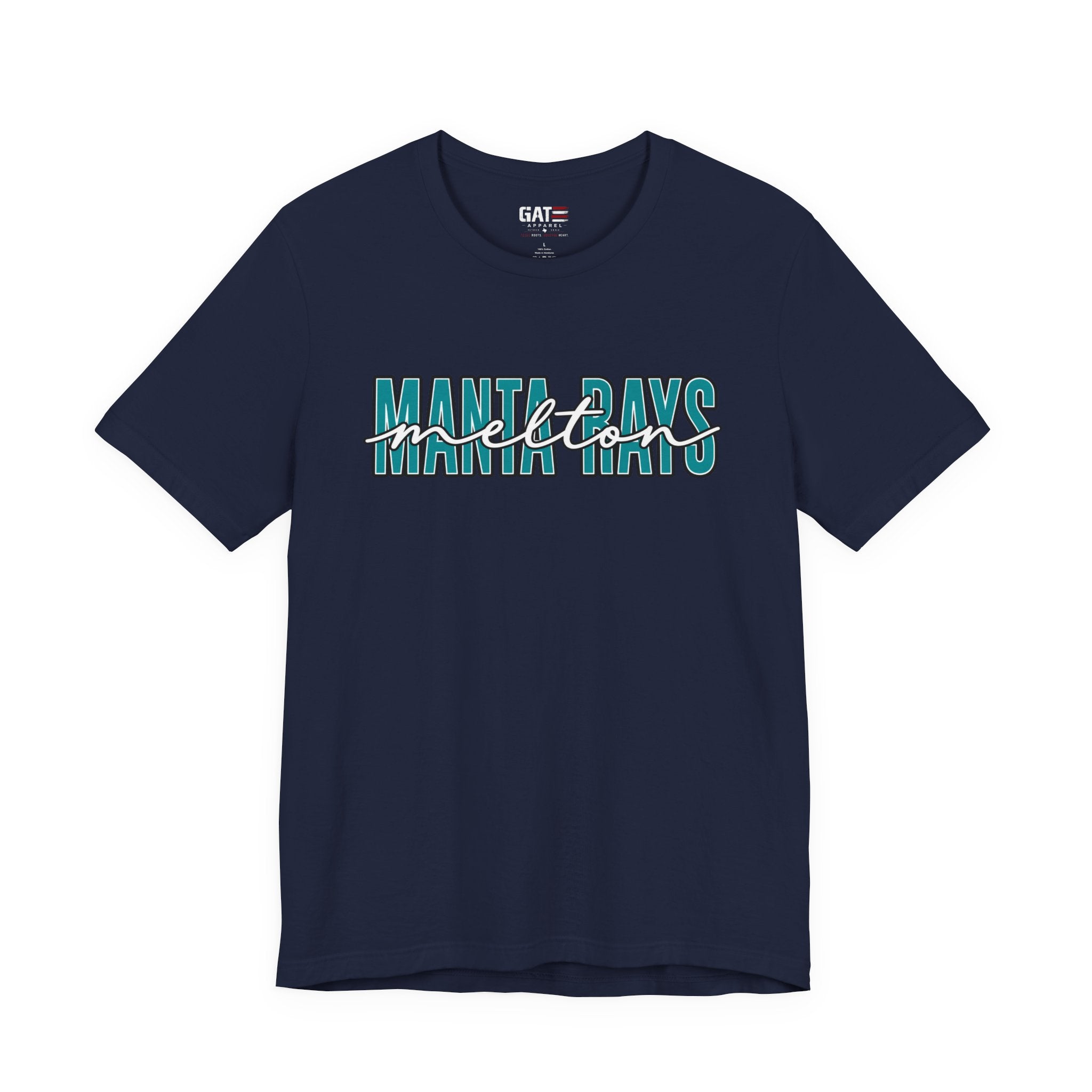 Melton Elementary Script Tee Teal