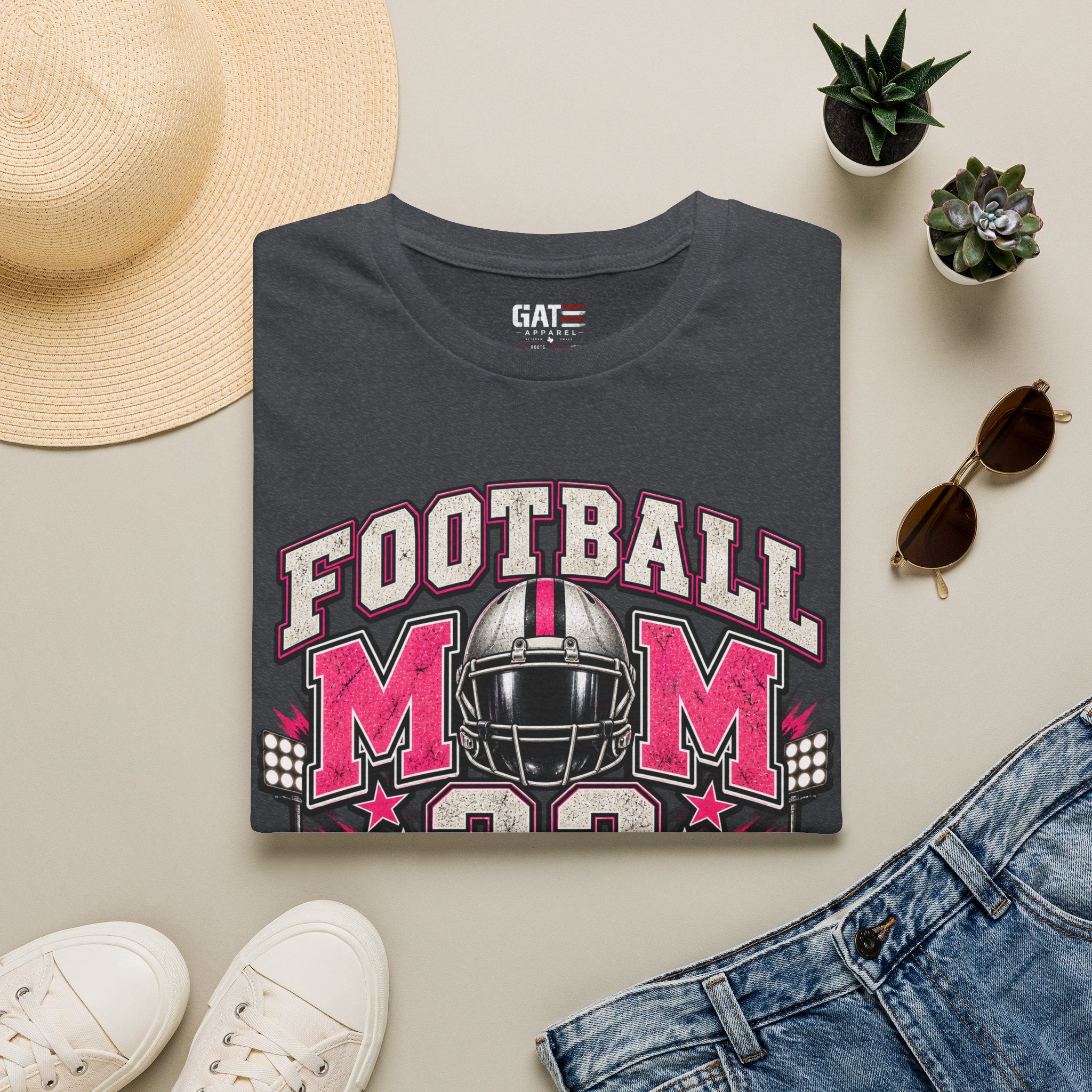 Football Mom Personalized Shirt Custom Player Name Number Game Day Tee