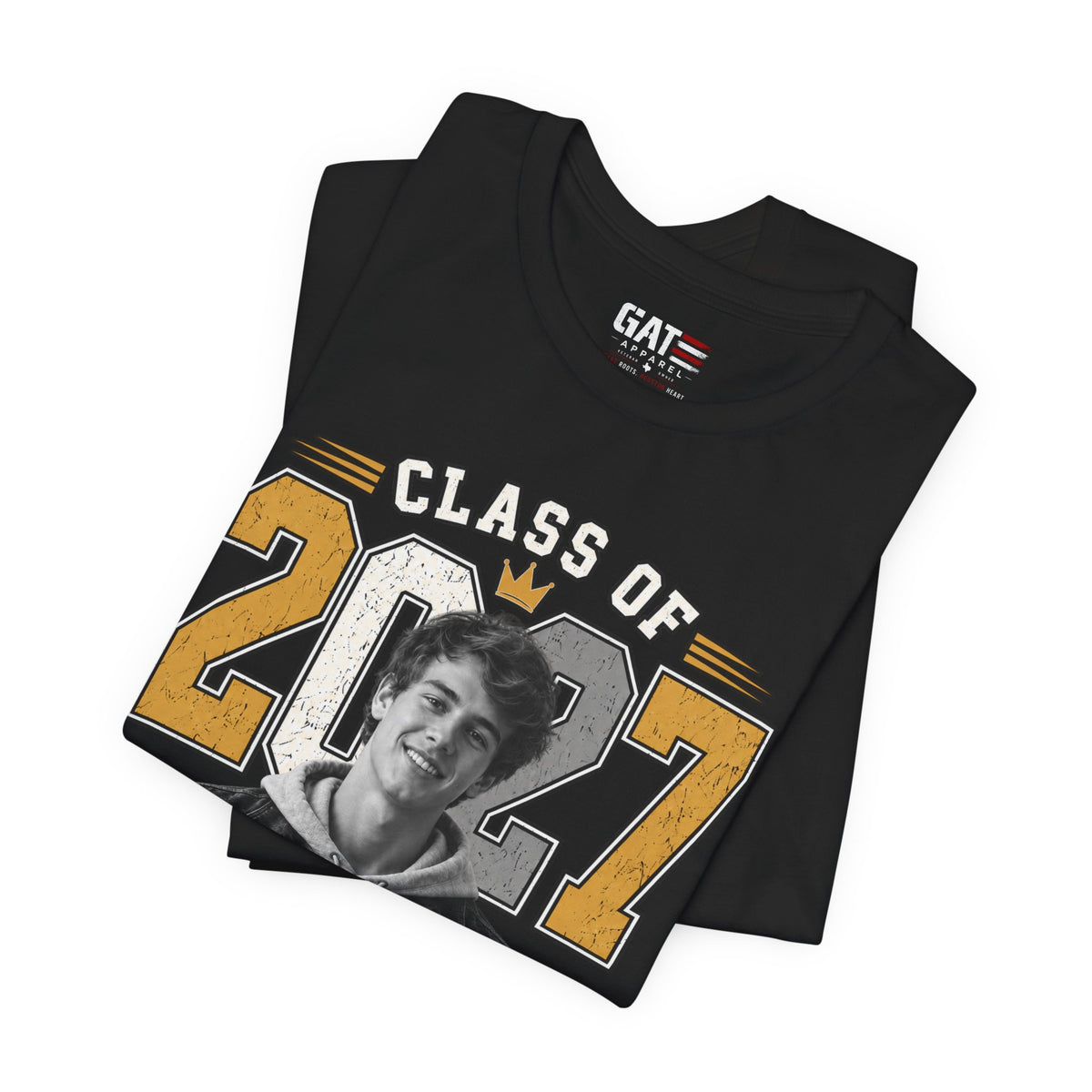 Personalized Senior 2027 Custom Photo Shirt | Graduation Tee