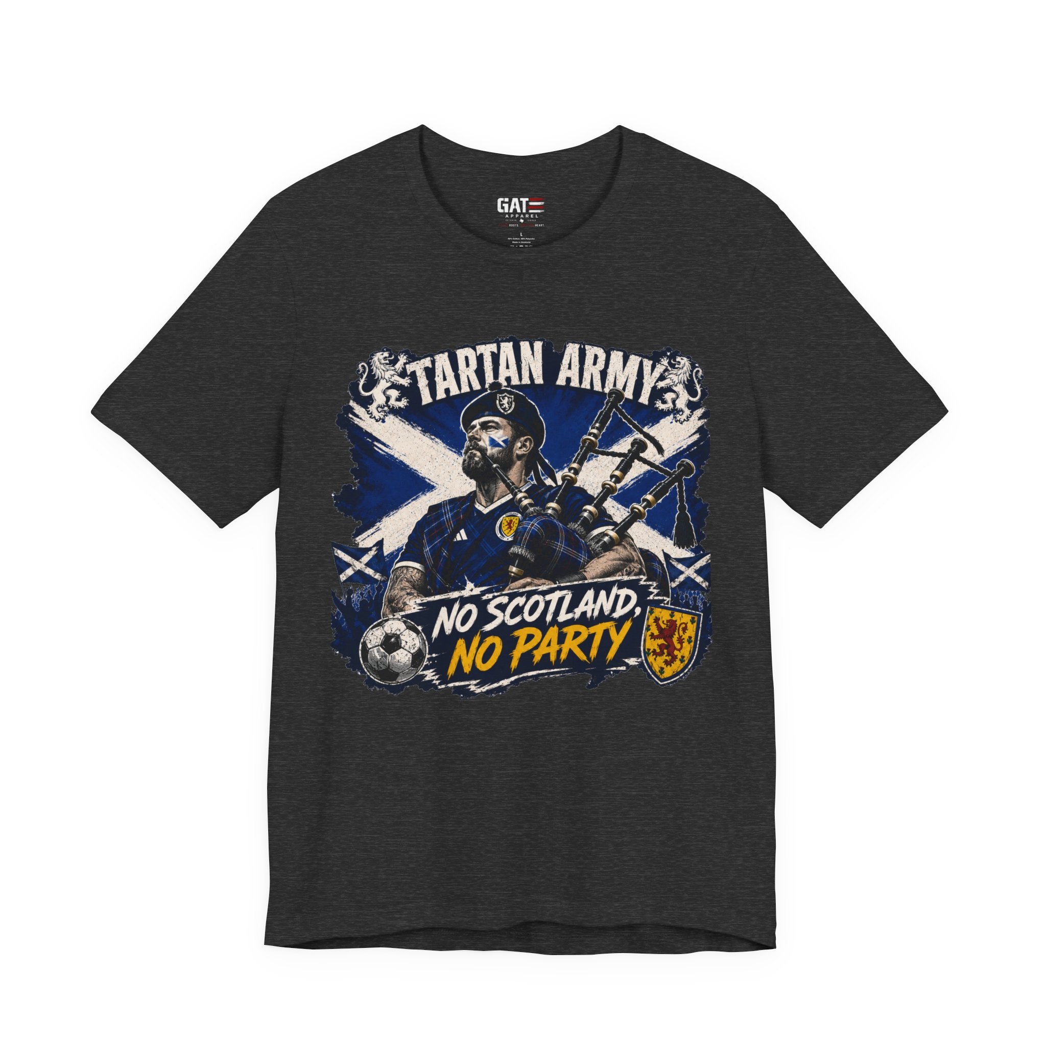 Scotland World Cup Soccer Shirt, Tartan Army Fan Tee, No Scotland No Party Shirt, Scottish Football Supporter Gift