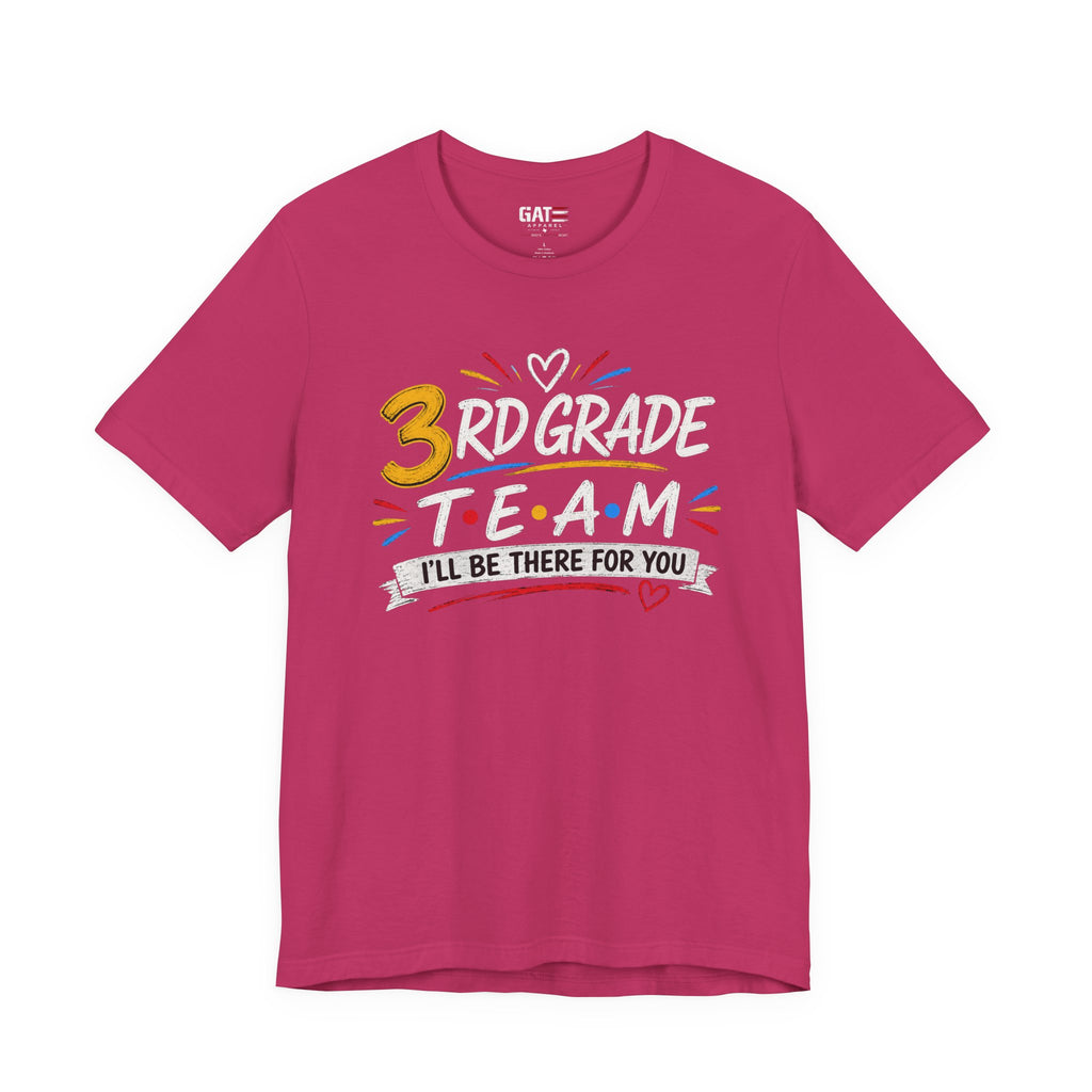 3rd Grade Team Tee, Teacher Squad Shirt, Color Dot Inspired Teacher Shirt, Grade Level Team Gift, School Staff Apparel, Friends Theme