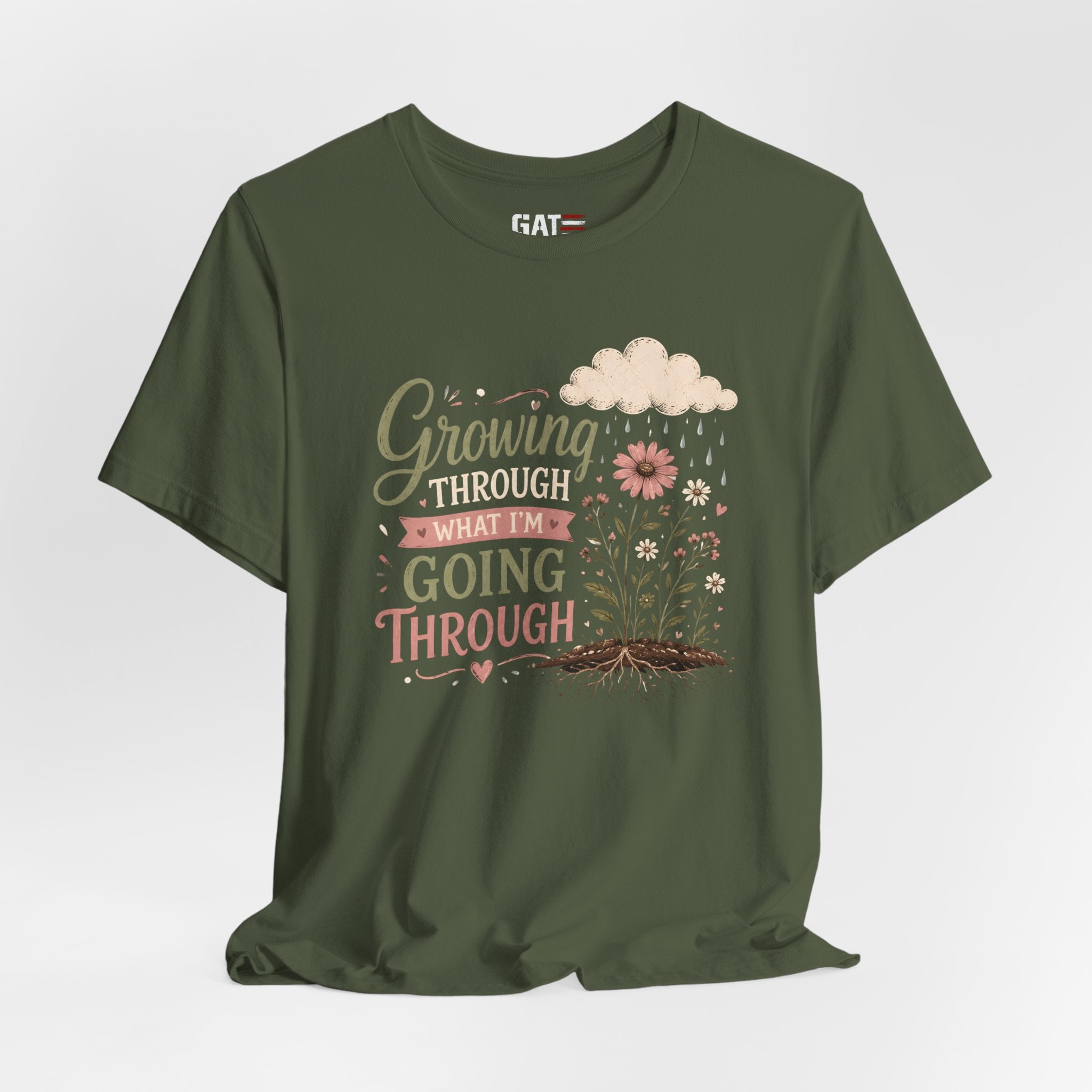 Motivational Christian Shirt for Women, Inspirational Growth Graphic Tee, Faith Encouragement Shirt, Floral Positive Mindset Gift