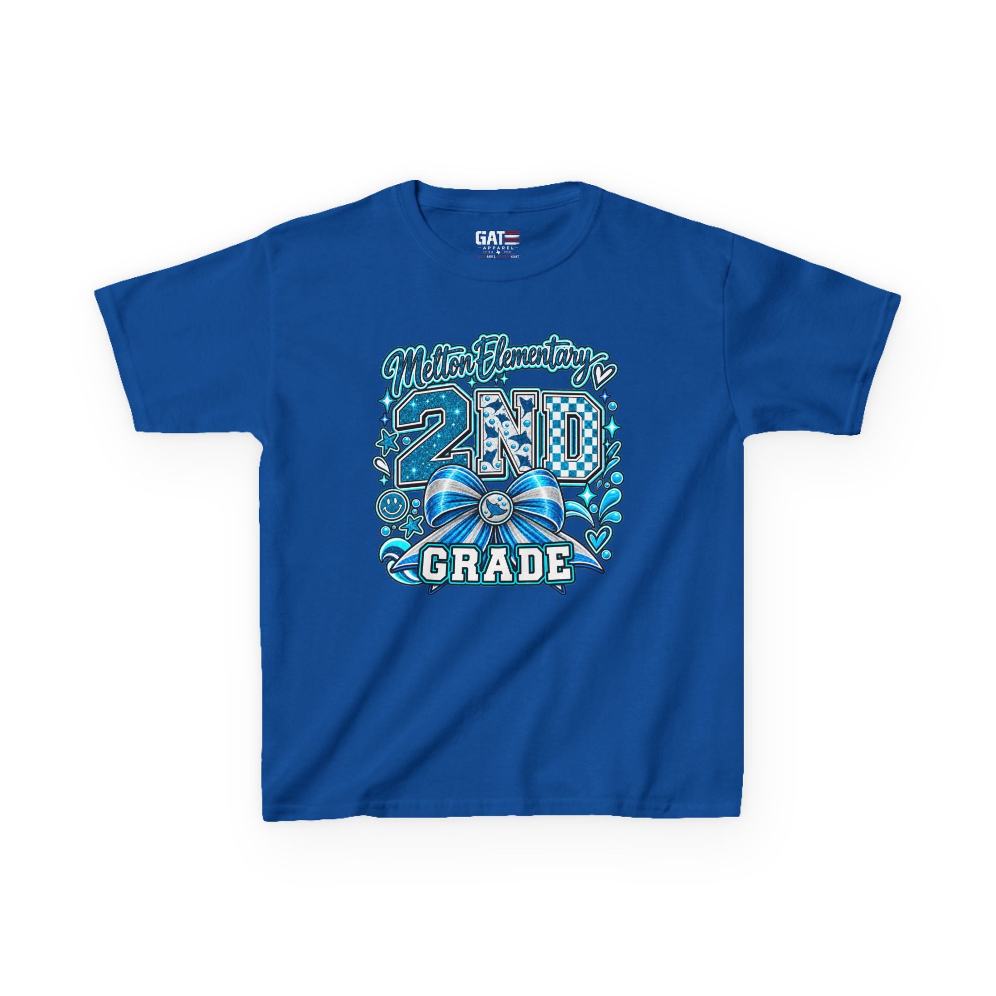 Melton 2nd Grade Kids T‑Shirt — Ribbon Design
