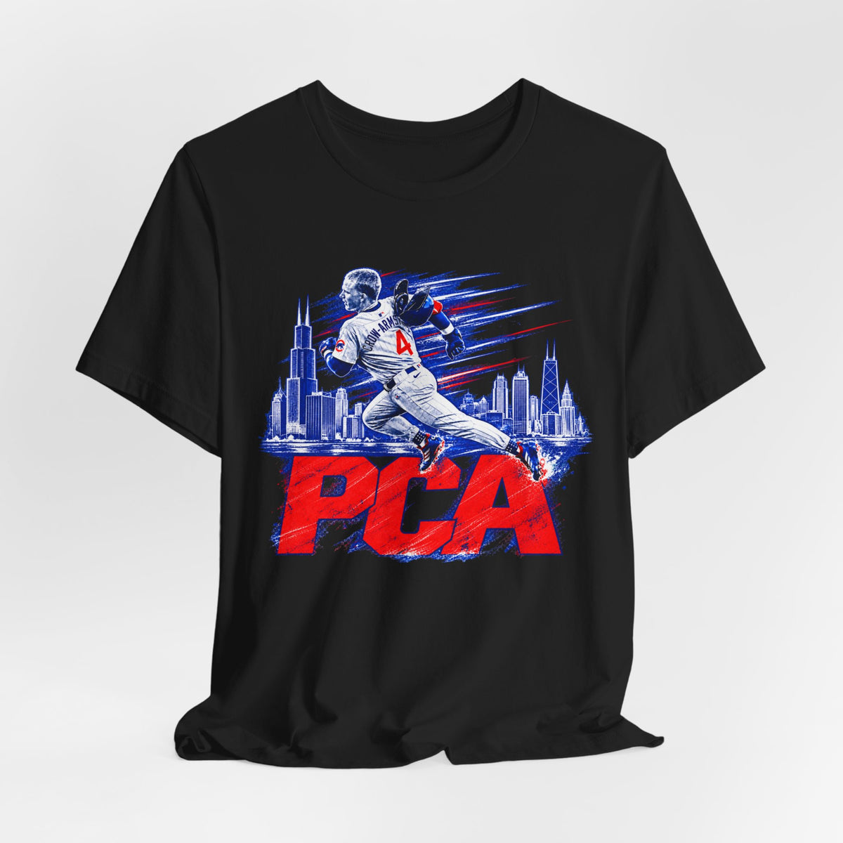 Chicago Cubs Pete Crow-Armstrong No. 4 Skyline T-Shirt - product image 8