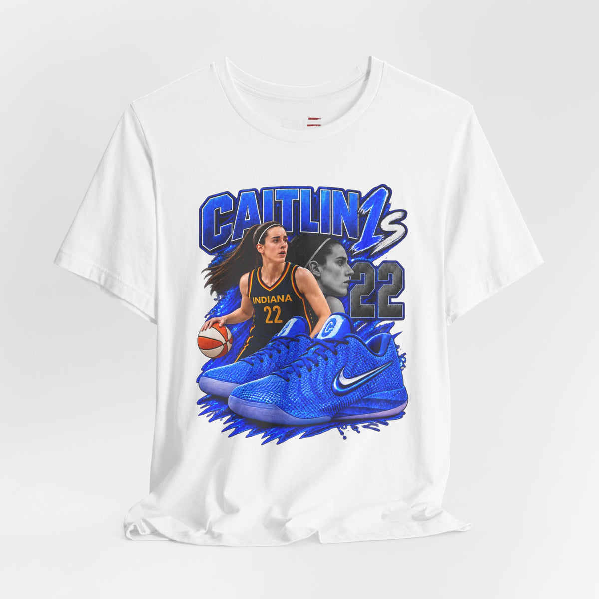 Caitlin Clark Caitlin 1s Racer Blue Classic Sneaker Shirt