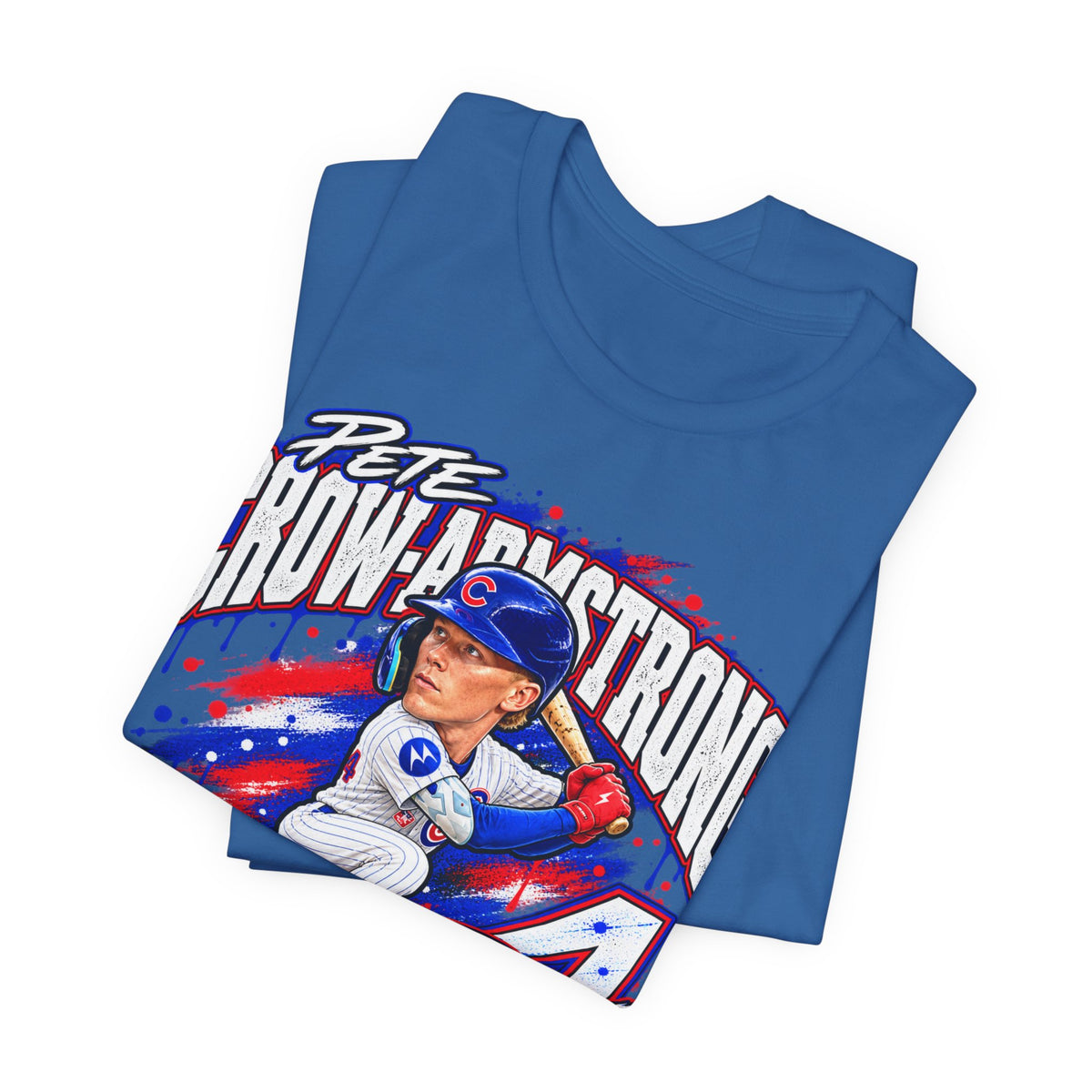 Chicago Cubs Pete Crow-Armstrong No. 4 Caricature T-Shirt - product image 13