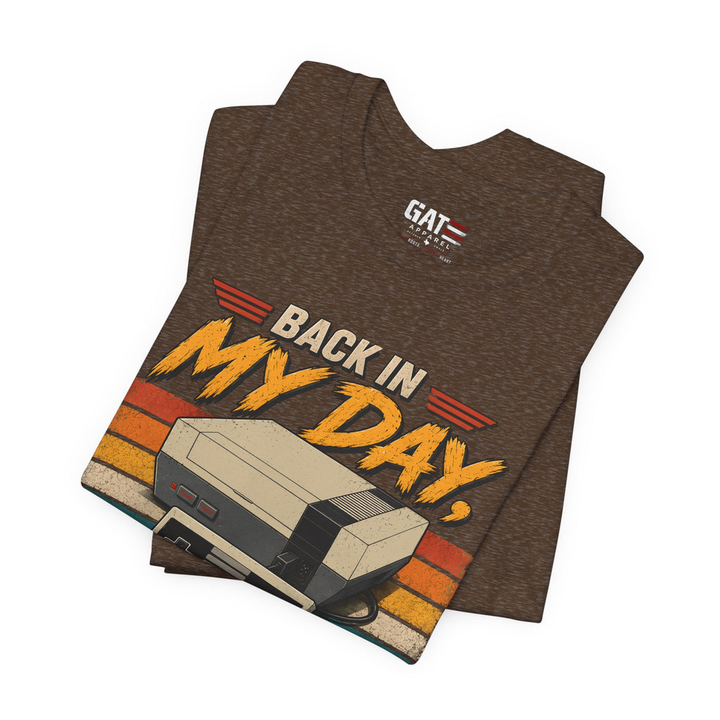 Funny Retro Gamer Shirt, Back In My Day We Didn't Have A Save Option, Vintage Gaming T Shirt, Old School Gamer Gift, Video Game Tee