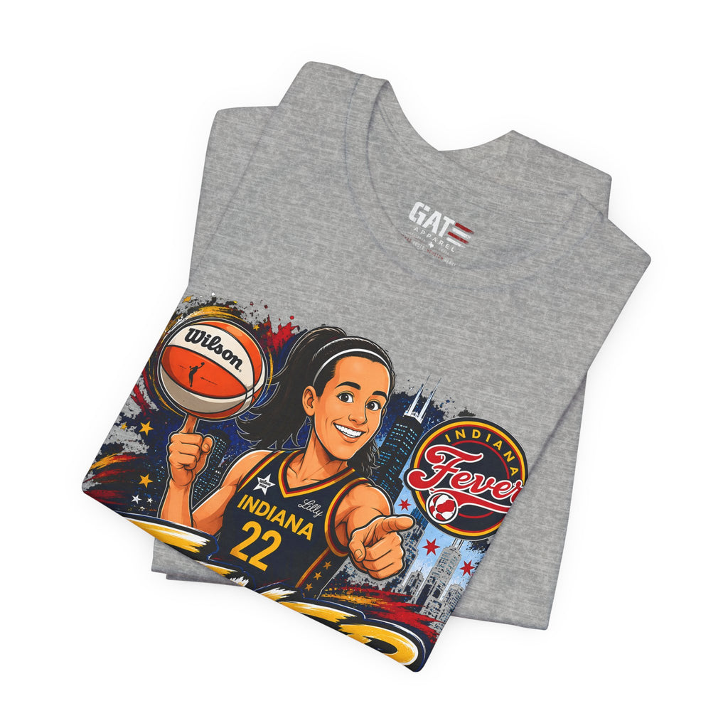 Caitlin Clark Indiana Fever #22 T-Shirt Fever Up WNBA Basketball Graphic Tee
