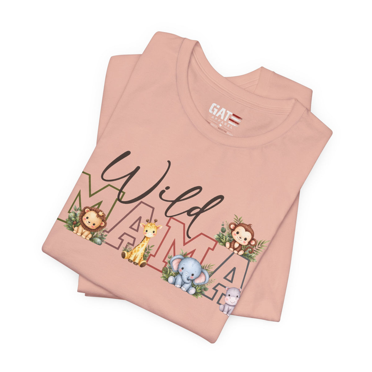 Wild Mama Tee — Cute Jungle Animal Mom Shirt