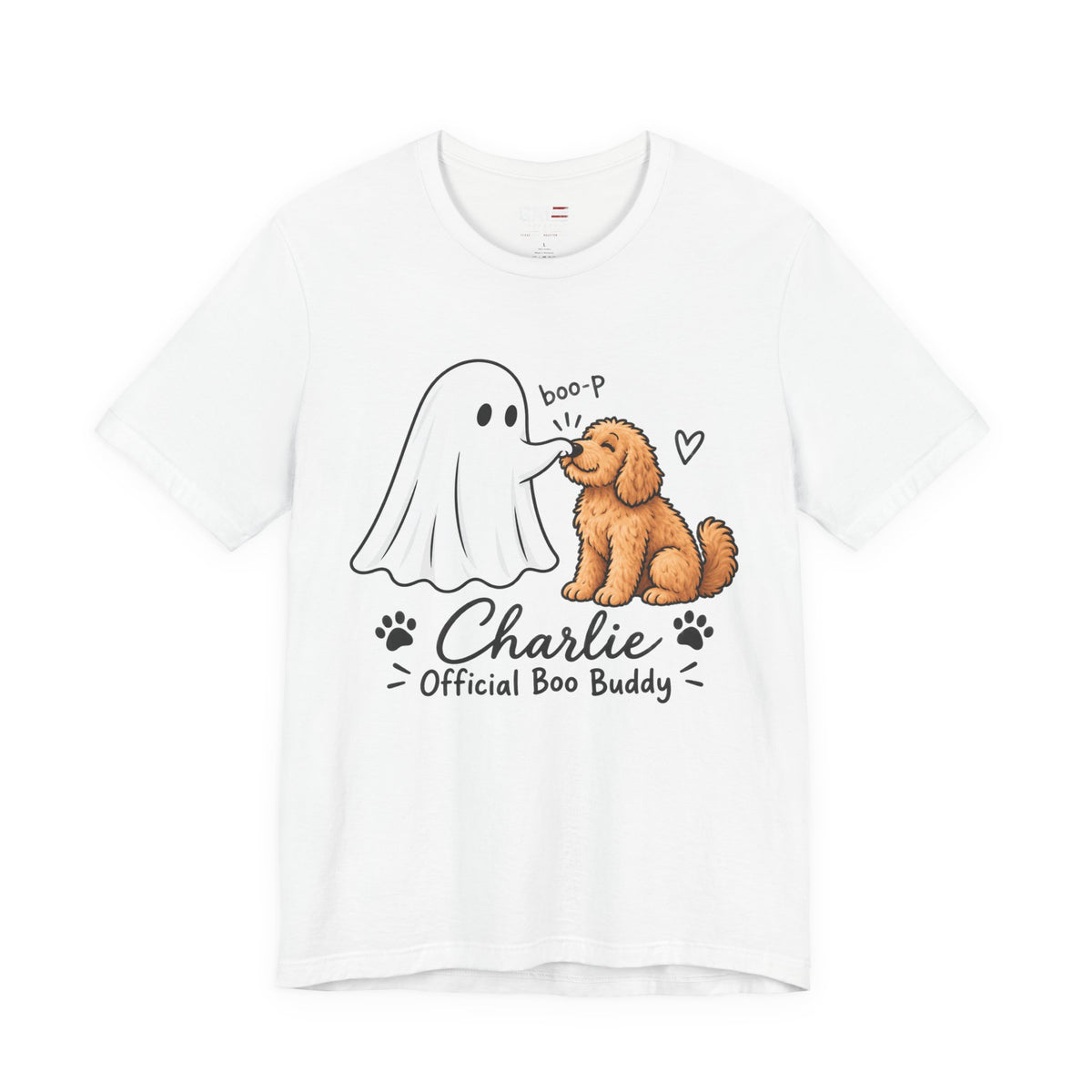 Personalized Ghost Boop Dog Shirt – Custom Pet Photo Halloween Tee